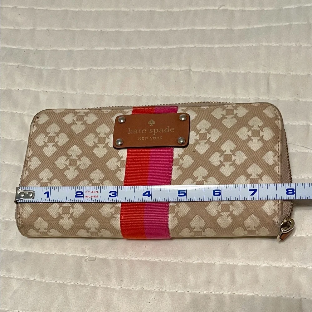 Kate Spade Stucco Beige and Tan Long Wallet